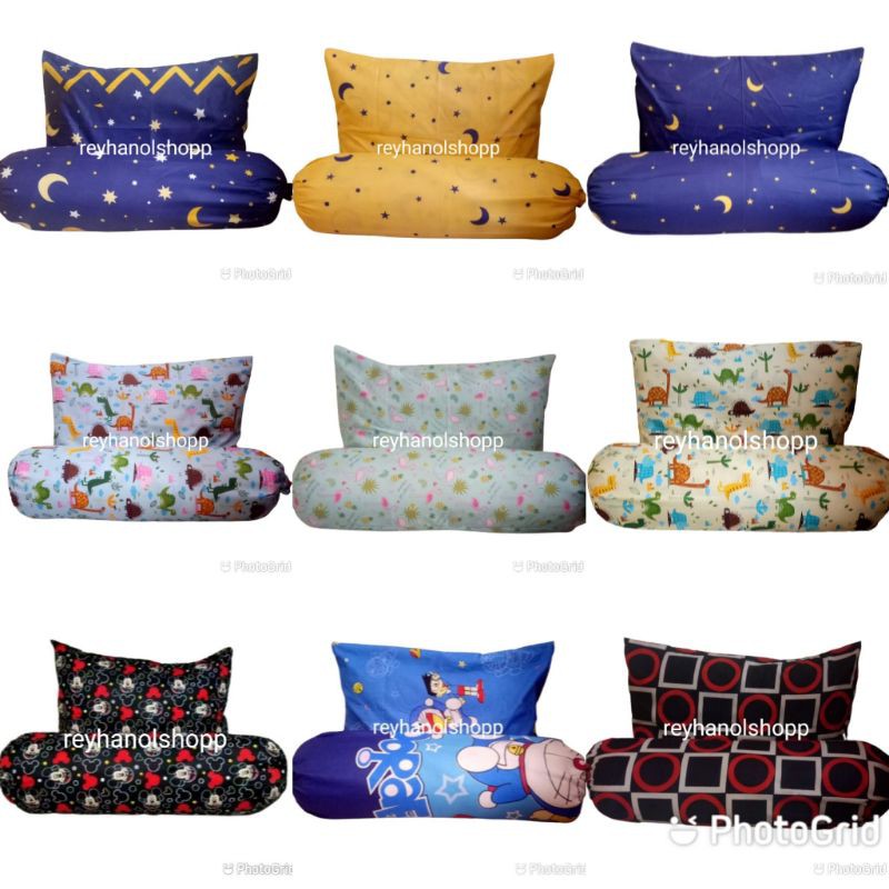 Jual Sarung Bantal Sarung Guling Set Motif Karakter Size X X Shopee Indonesia