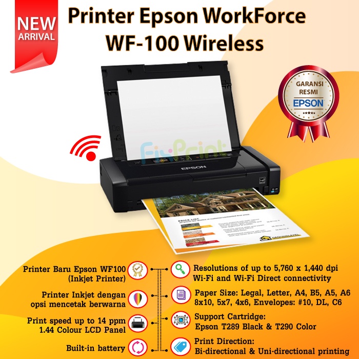 Jual Printer WF100 - WF 100 Portable - Printer Portable di Seller Paperindo  Store - Duren Tiga, Kota Jakarta Selatan