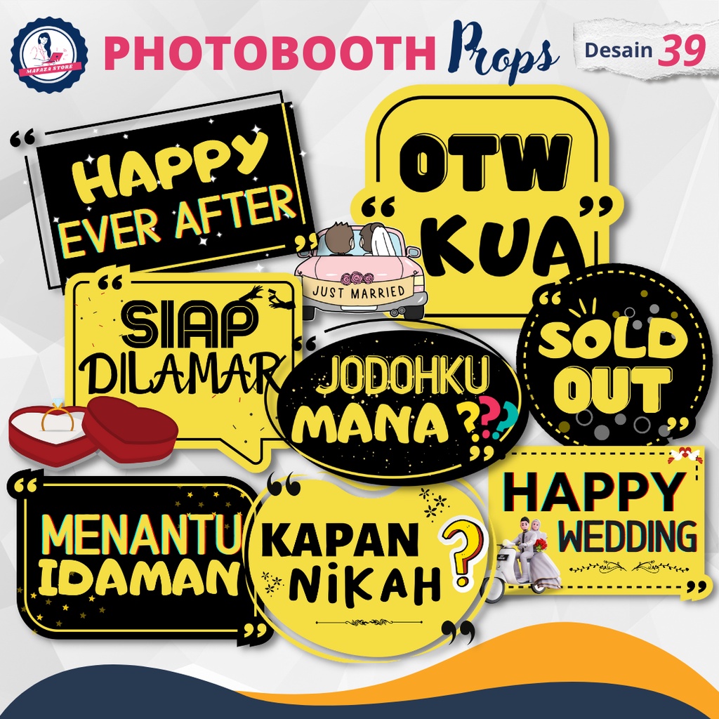 Jual Photobooth Props Custom Props Dekorasi Foto Hiasan Untuk Foto Custom Dekorasi Foto