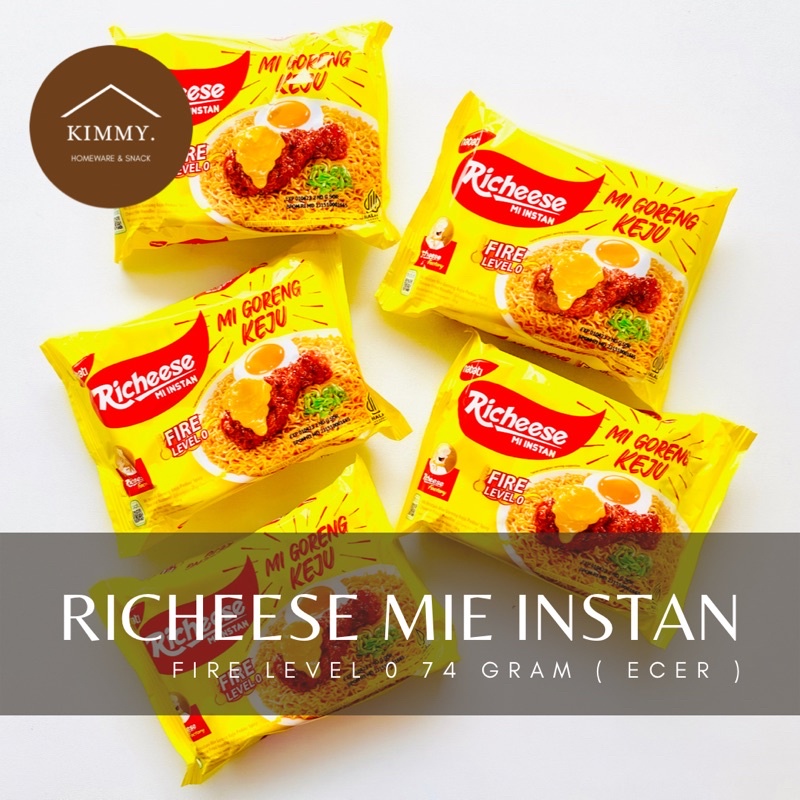 Jual RICHEESE MIE INSTAN GORENG LEVEL 0 74 GR / MIE GORENG KEJU ...