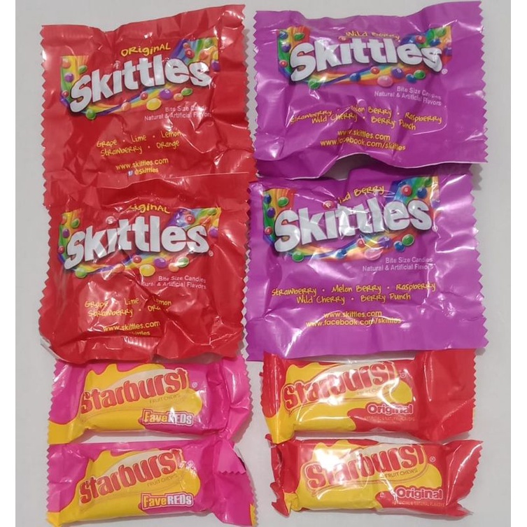 Jual SKITTLES ORIGINAL / SKITTLES WILD BERRY / STARBUST FAVE / STARBUST ...