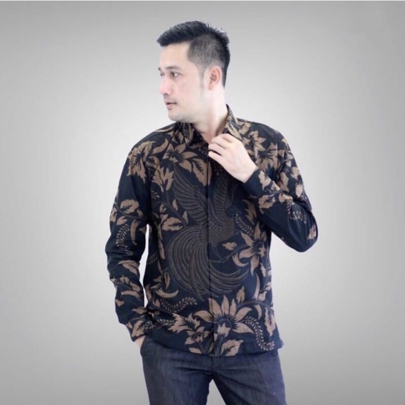 Jual Batik Pria Hitam Model Kemeja Batik Pria Masa Kini Baju Batik