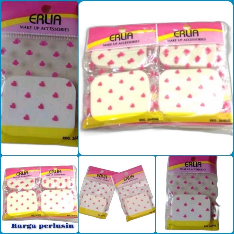 Jual Spon Bedak Erlia Kotak Putih Per 12 Pcs Shopee Indonesia 6285