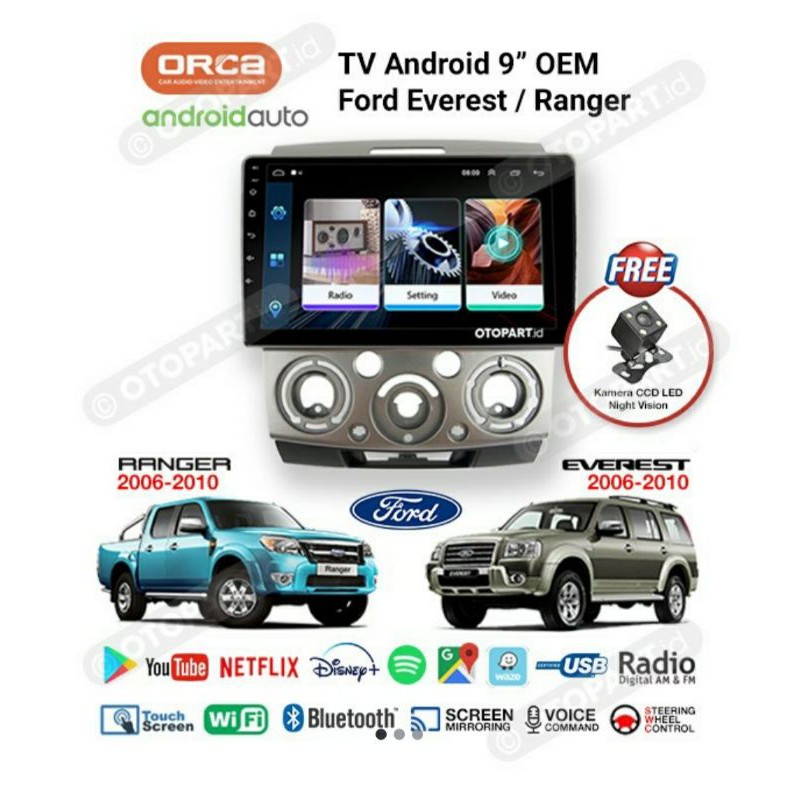 Jual Head unit oem ford everes ranger - tv android ford everes ranger ...