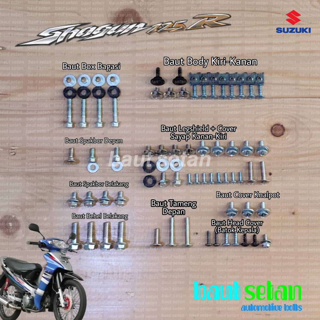 Jual Baut Full Body Suzuki Shogun 125R-FD | Shopee Indonesia