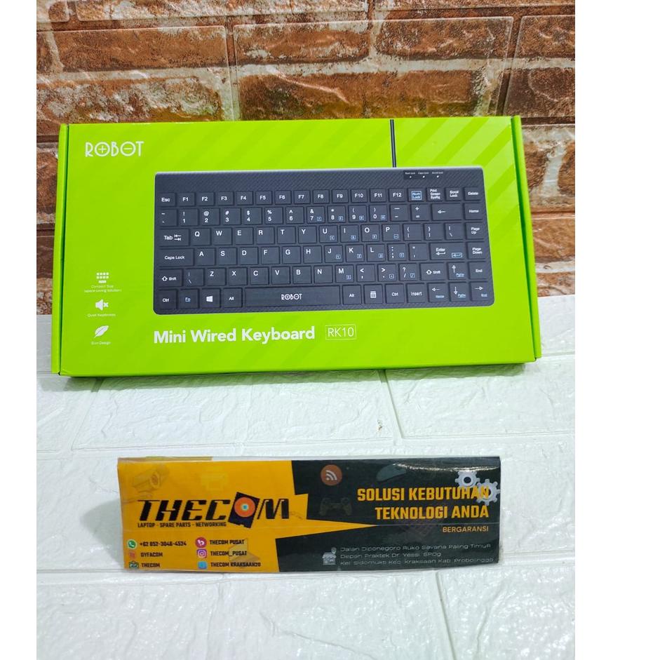 Jual Serba Mutu KEYBOARD ROBOT RK10 KEYBOARD MINI USB WIRED TOMBOL ...