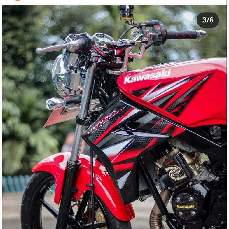 Jual STRIPING STICKER NINJA SS 2013 MERAH STRIPING NINJA SS MERAH 2013 ...