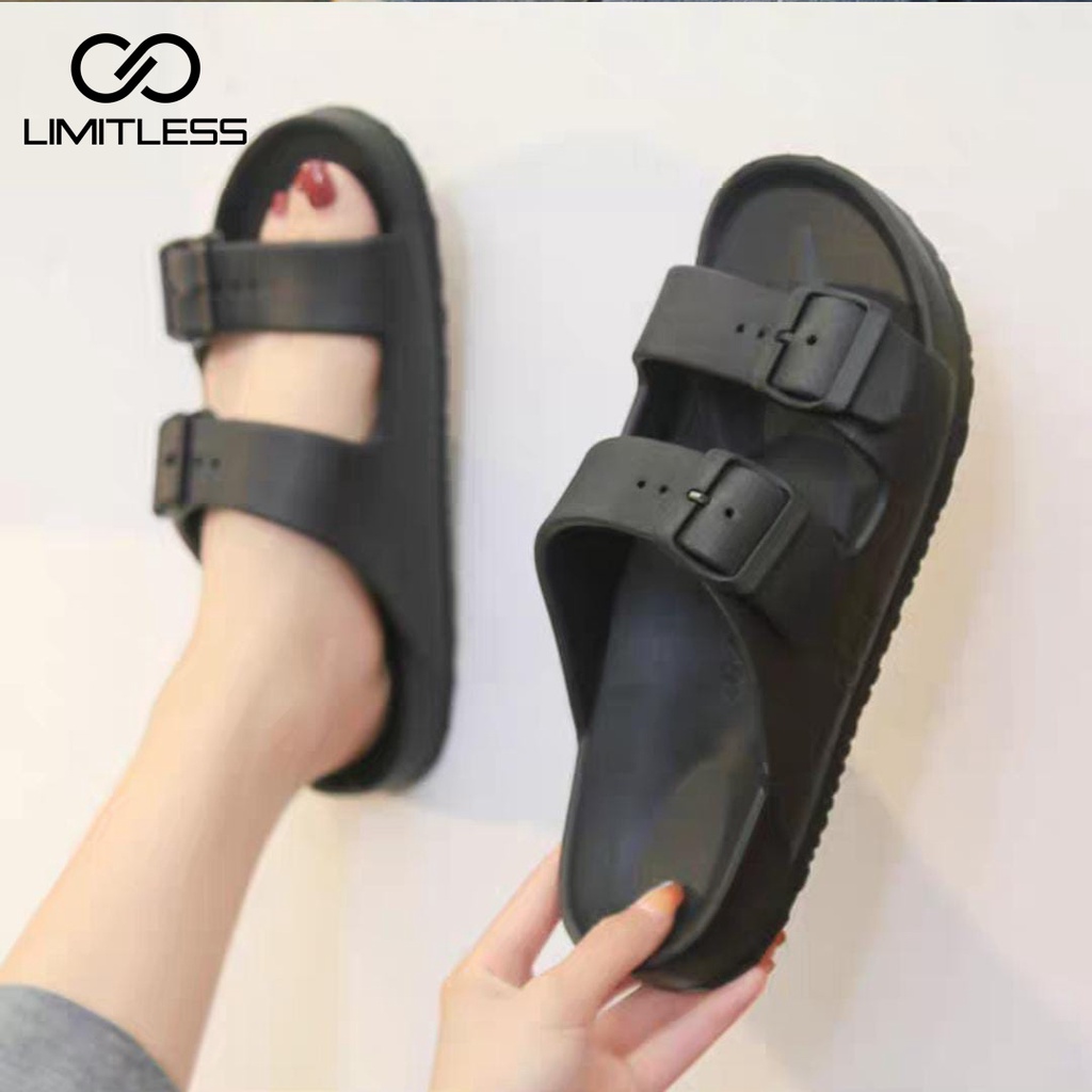 Jual Limitless Sandal Wanita Slip On Kekinian Premium Sandal Slop