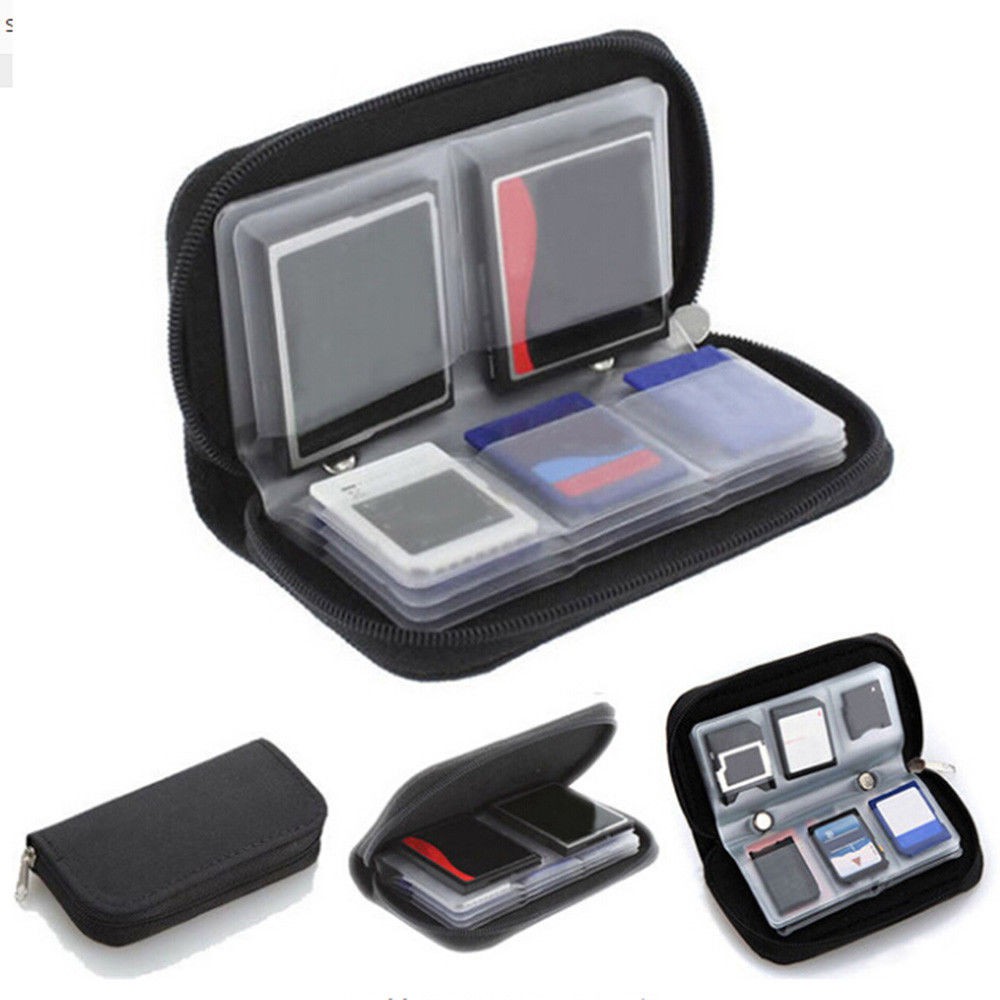 Jual Memory Card Case Pouch 22 Slots For SD Microsd MMC MiniSD CF Card ...