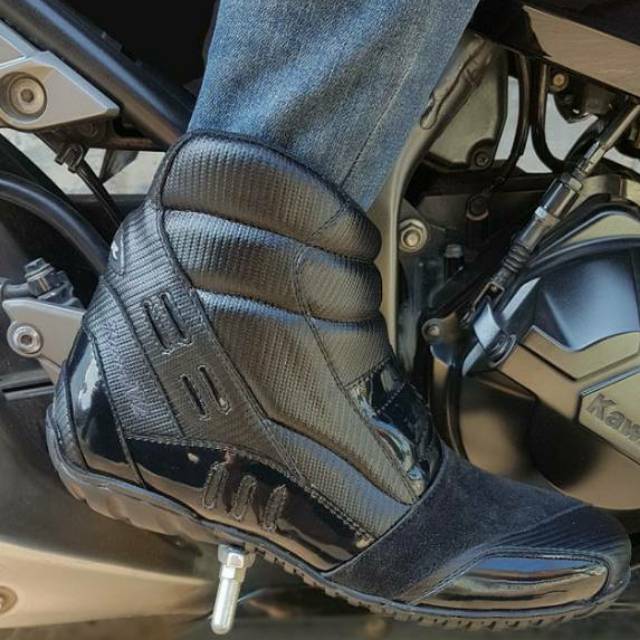 Jual Sepatu Motor / Touring RvR Rush V2 Black | Shopee Indonesia