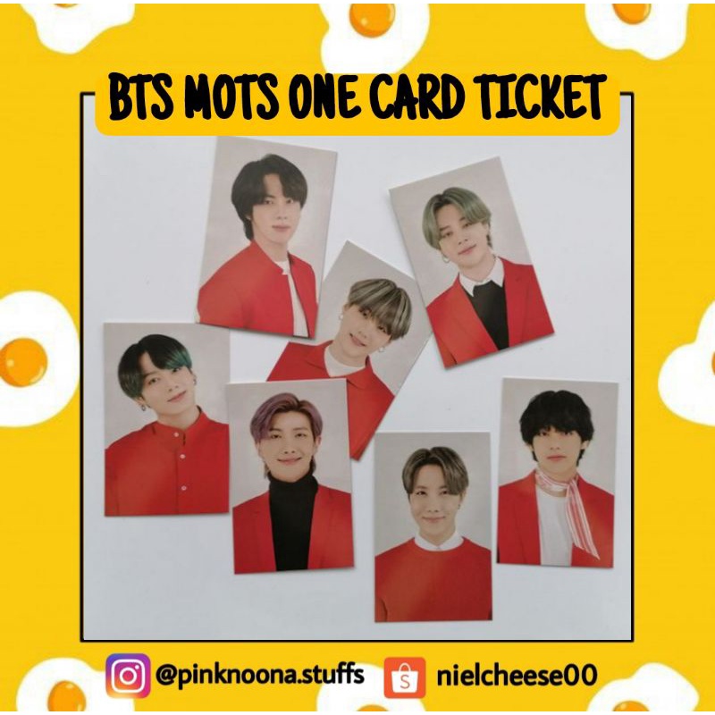 Jual BTS MOTS ONE MAP OF THE SOUL ONE CARD TICKET | Shopee Indonesia