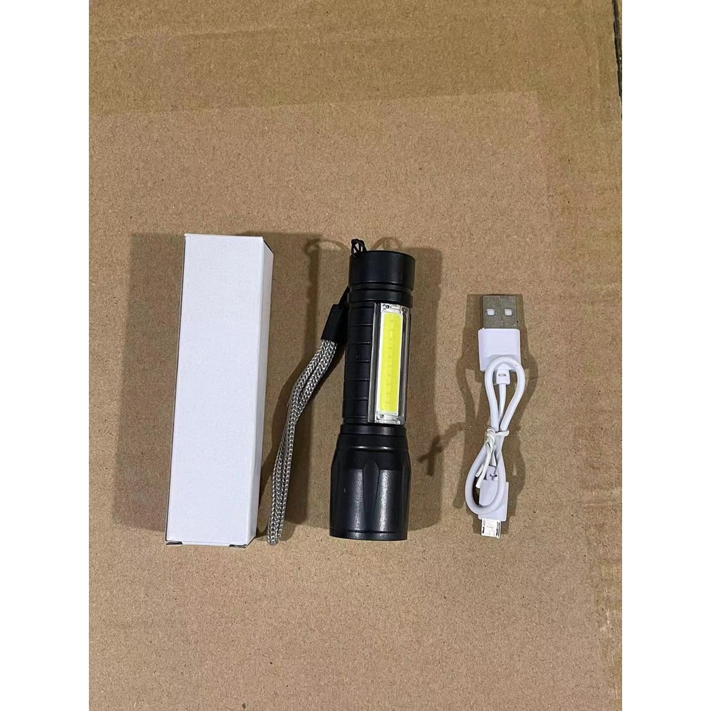 Jual # HJ # SENTER MINI XPE COB LED ZOOM SUPER TERANG / SENTER POLICE ...