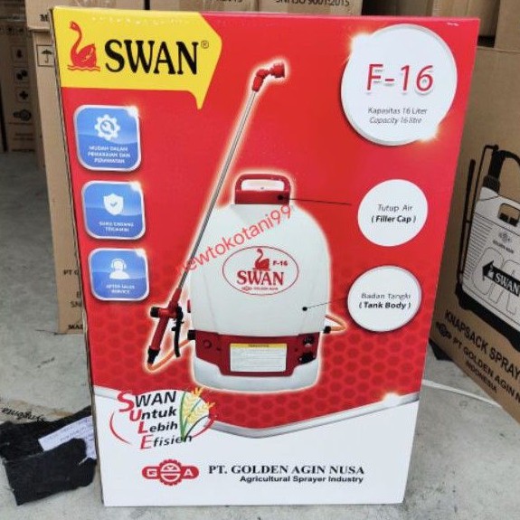 Jual F16 Sprayer ELEKTRIK SWAN F16 kapasitas 16 liter baterai aki bisa
