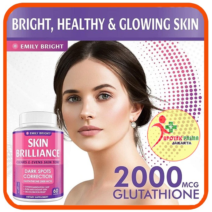 emily bright skin whitening glutathione 2000mg Jual Emily Bright Glutathione Skin Brilliance Whitening Pills 2000mcg Dark  Spots Acne Scar