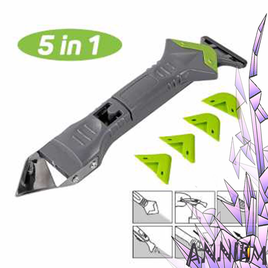 Jual Set Perapi Scraper Cutter Lem Silikon Sealant Tool Scraper 5 in 1 ...