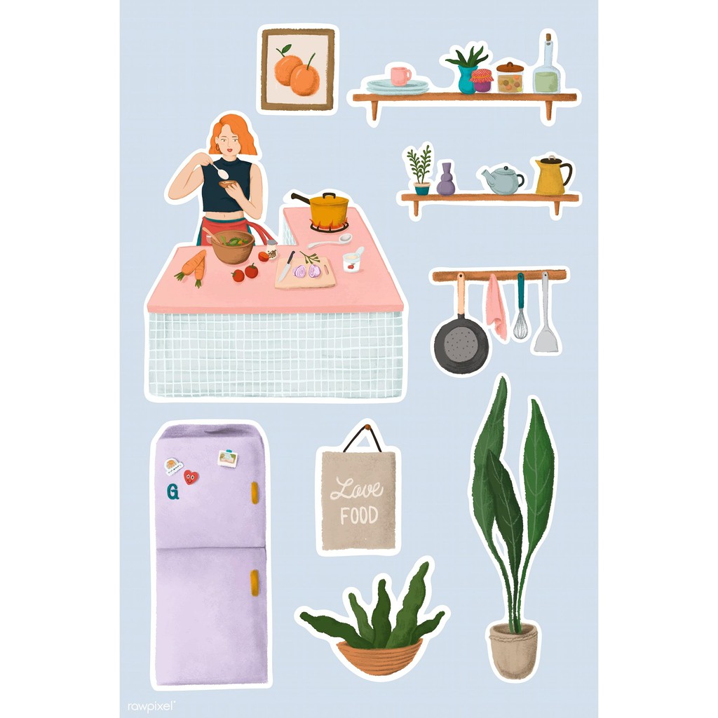 Jual STICKER DAILY ROUTINE / STICKER TEMPELAN HP LAPTOP NO CUTTING ...