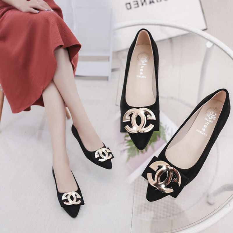 Sepatu flat gucci sales
