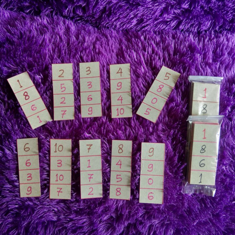 Jual Diy bermain angka 1 - 10 /mainan edukasi anak/mainan anak paud/tk ...