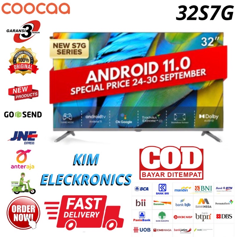 Jual Coocaa 32s7g Led Tv 32 Inch Android 11 Digital Tv Hdr10 2 4g