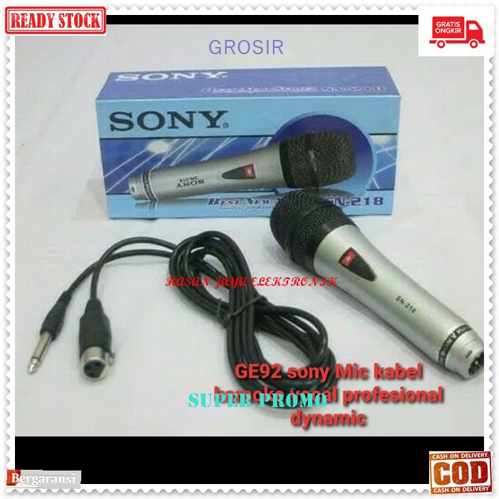 Jual Mic kabel Microphone cable karaoke vocal audio sound mik pengeras suara pro profesional