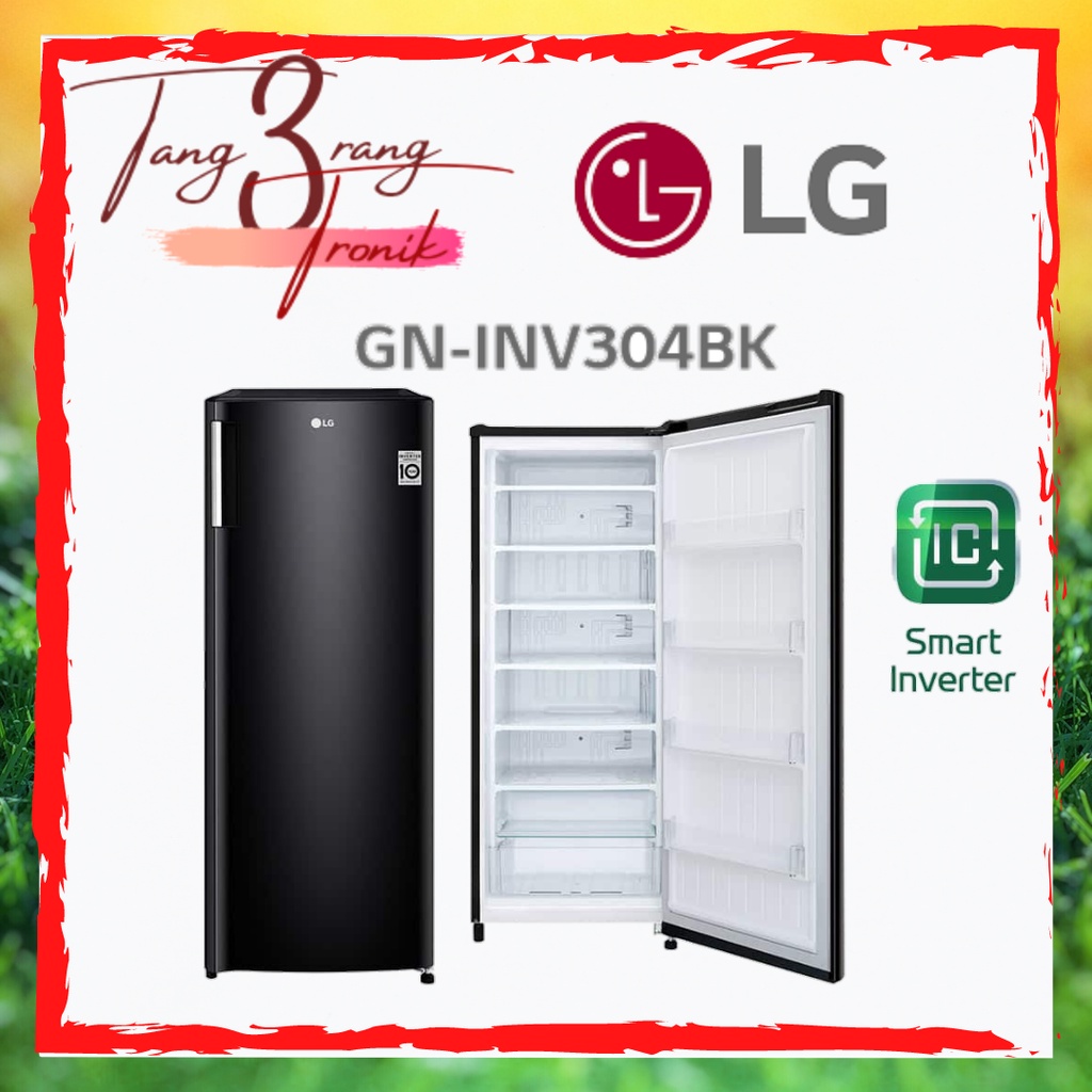 Jual LG Upright Freezer Inverter GNINV304BK / GNINV304BK 165L 6 Rak