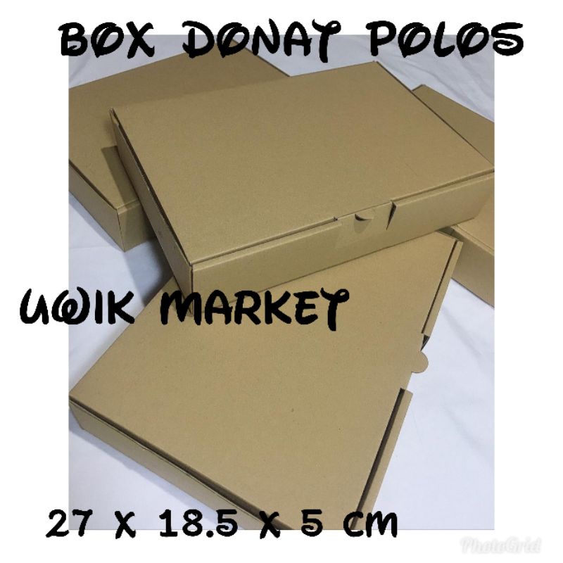 Jual [10 PCS ] BOX DONAT POLOS ISI 6 DONAT/ BOX BAJU / BOX HAMPERS ...