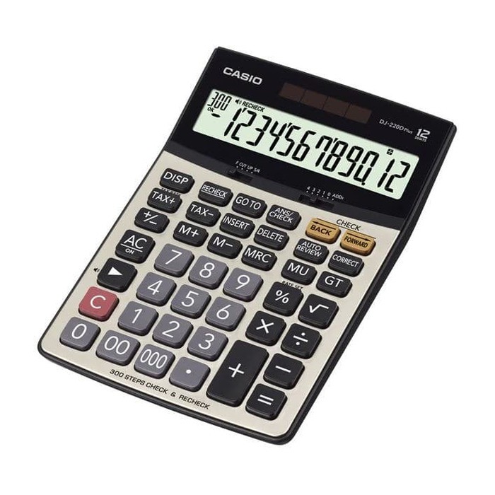 CASIO KALKULATOR DJ-220DPLUS - Kalkulator Toko/Dagang - Fungsi Cek - 12 digit (3)