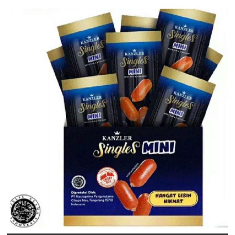 Jual Kanzler Sosis Single Mini 1 Box (Sosis Sapi dan Ayam) (ISI 12 Pack ...