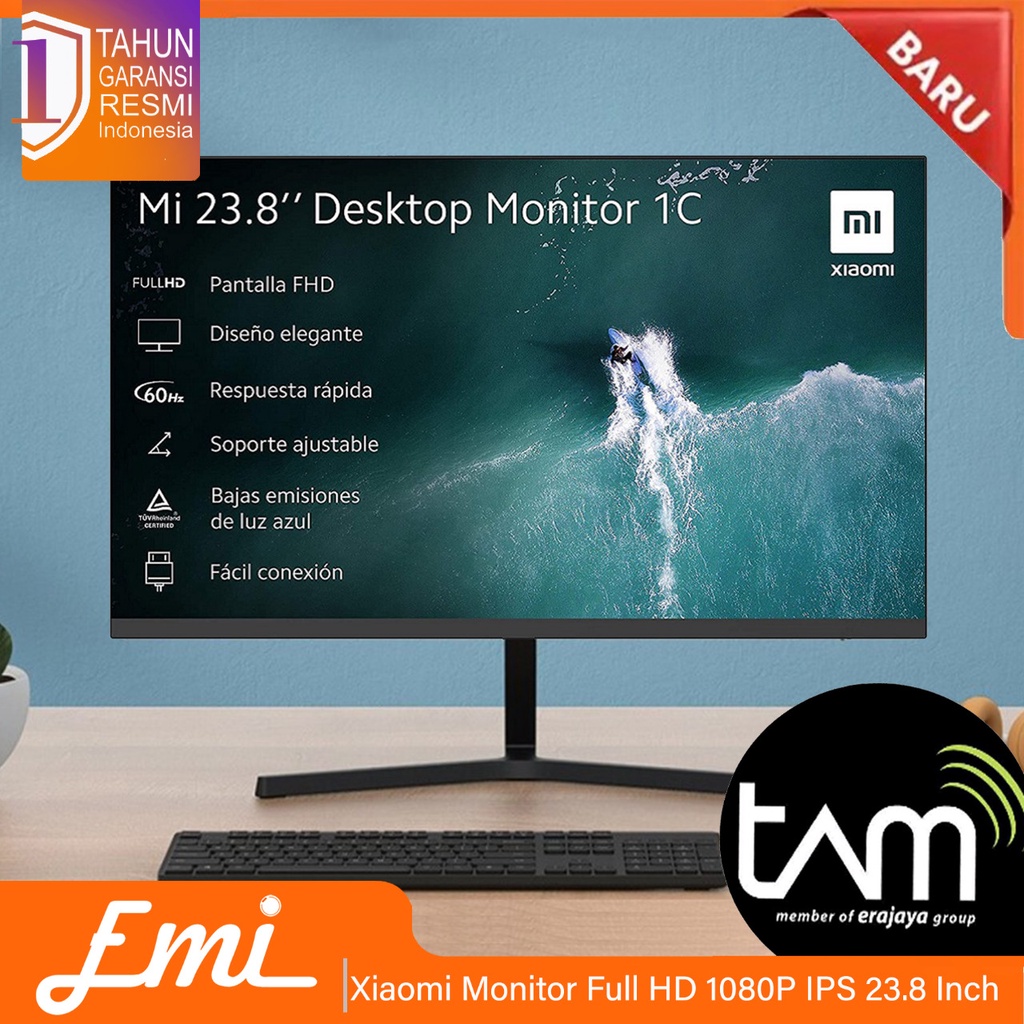 Jual Xiaomi Monitor MI 1C 23.8 Inch FHD IPS 60Hz 24 in Internasional ...