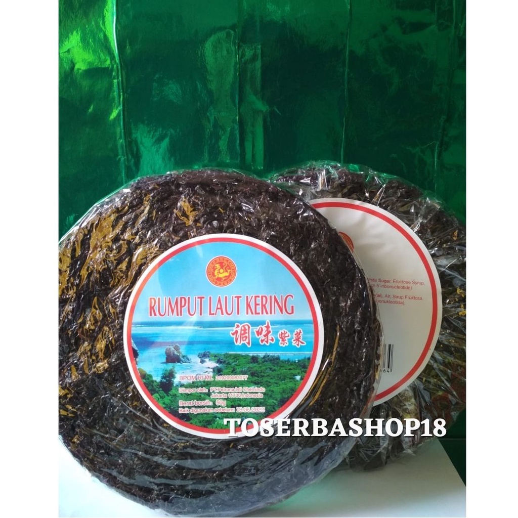 Jual Rumput Laut Kering Bulat 50 Gram / Rumput Laut Chen Liang Ji ...