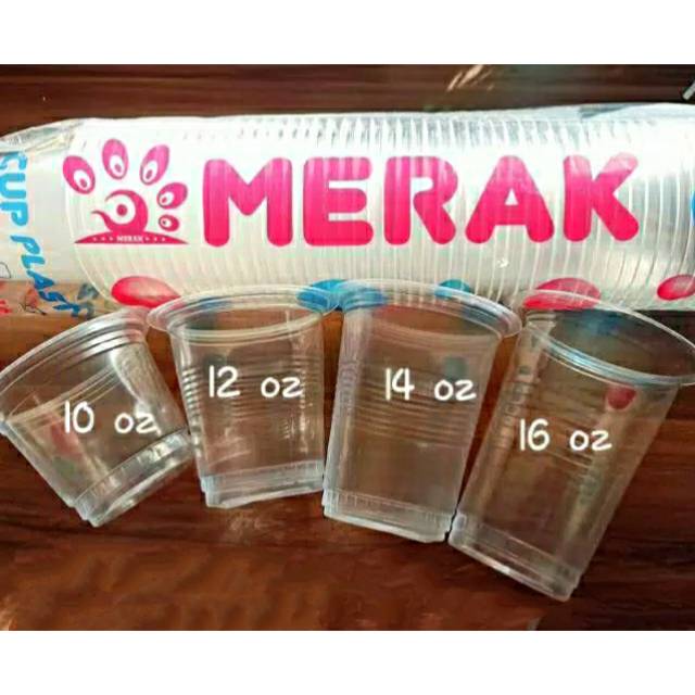 CUP MERAK 10oz-16oz Datar