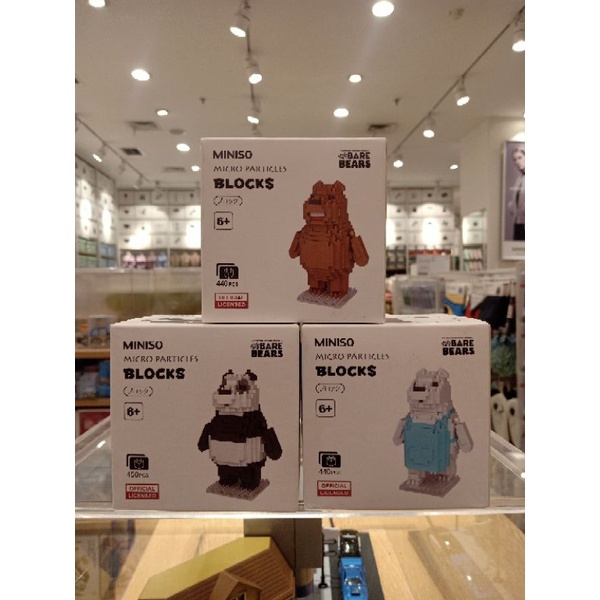 Miniso microparticles blocks we best sale bare bears