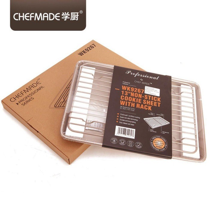 Jual Chefmade WK9267 - Set Baking Pan Plus Cooling Rack / Set Loyang ...