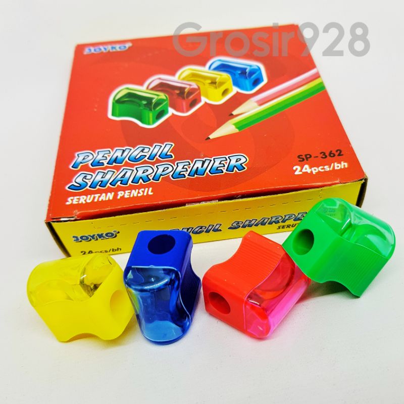 Jual Serutan Rautan Pensil Pencil Sharpener Joyko Sp 362 Roti