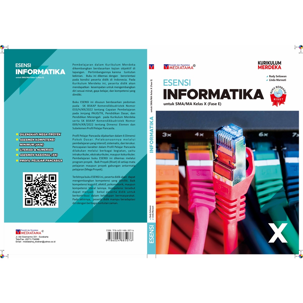 Jual ESENSI Informatika SMA/MA Kelas X (Fase E) Kurikulum Merdeka Buku ...