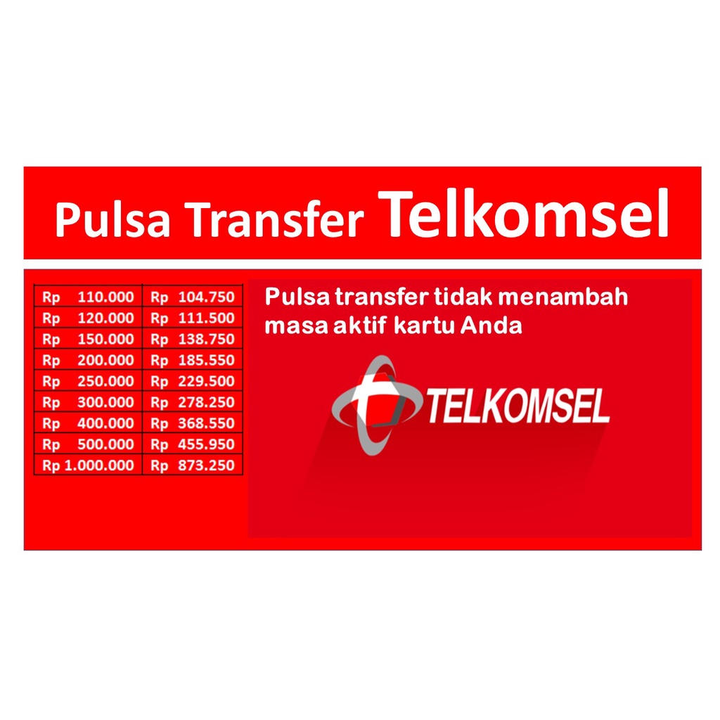 Jual JUAL PULSA REGULER TELKOMSEL (Menambah Masa Aktif) | Shopee Indonesia