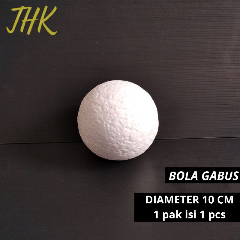 Jual Bola Gabus Sterofoam 10 Cm / Styrofoam Bulat / Dummy Ball | Shopee ...