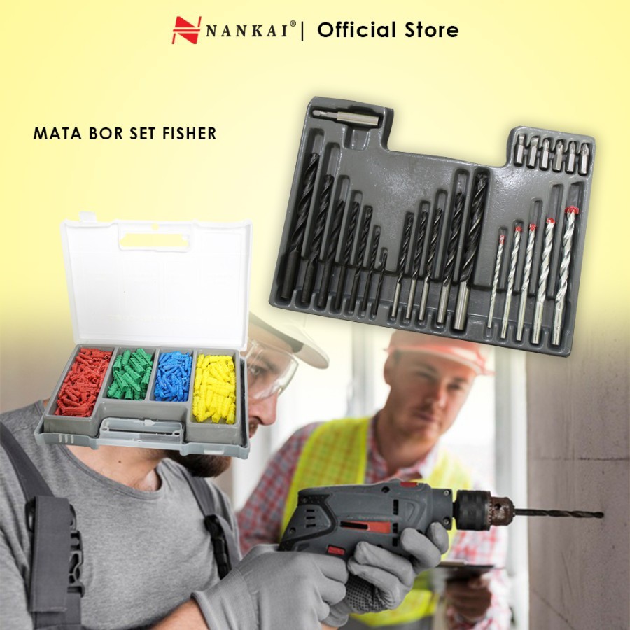 Jual Mata Bor Set Kayu Besi Beton Obeng Fischer Nankai Shopee