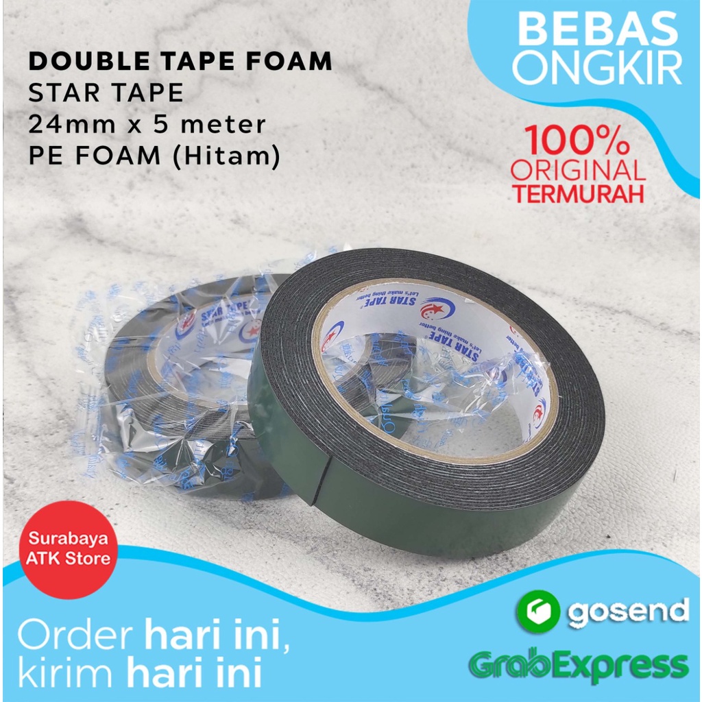 Jual Double Tape Foam Mm X Meter Pe Foam Hijau Inc Double Side Busa Shopee Indonesia