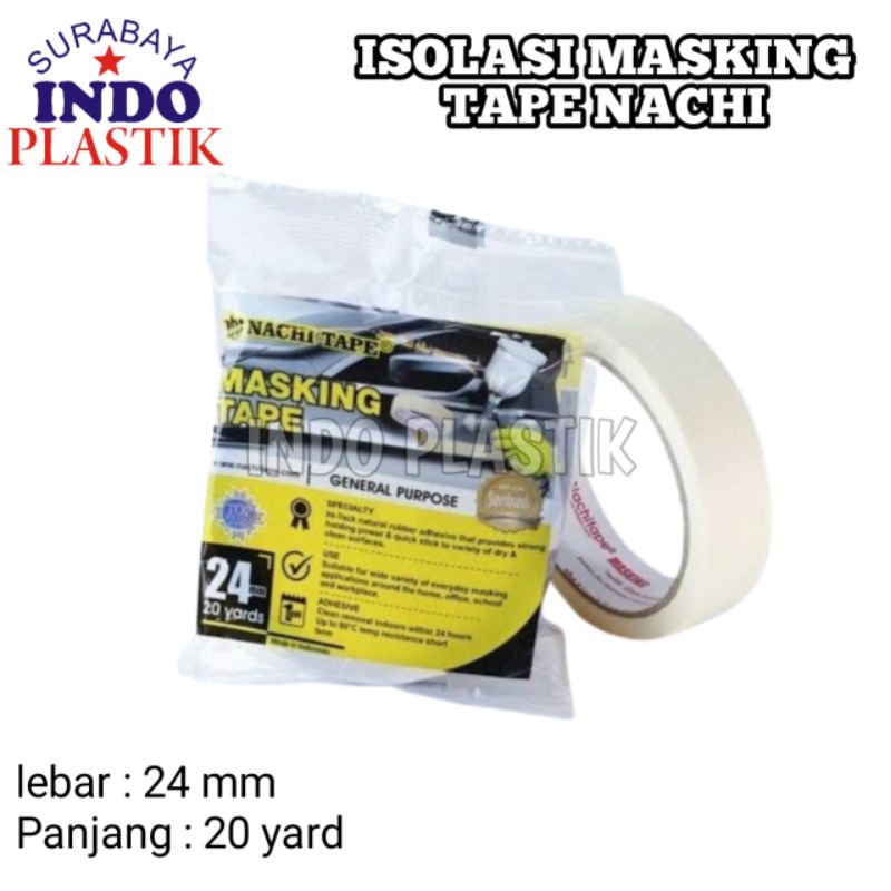 Jual Nachi Masking Tape Mm Isolasi Isolasi Lakban Kertas Nachi Original Shopee Indonesia