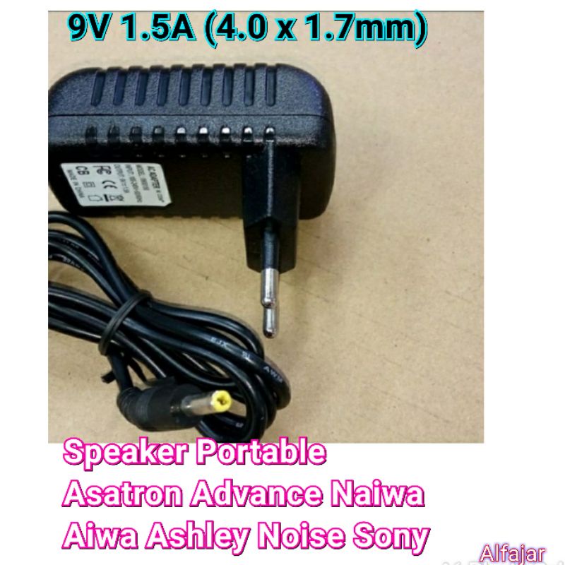 Jual Adaptor Charger Cas 9V 1.5A Speaker Portable Meeting Bluetooth