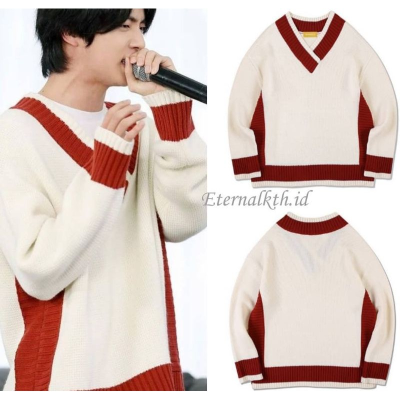 Sweater Mainbooth niki Seokjin bts jin