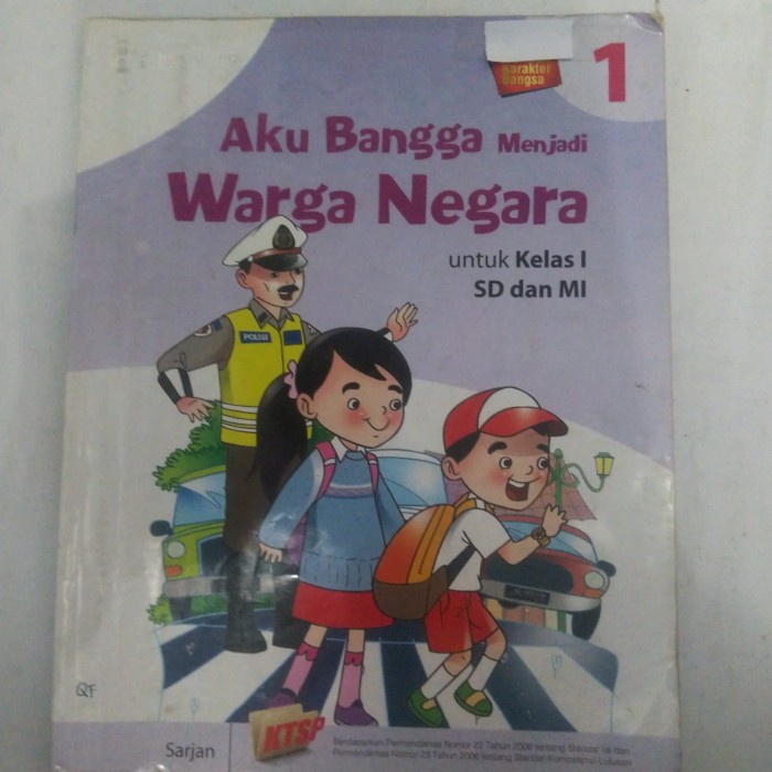 Jual BUKU AKU BANGGA MENJADI WARGA NEGARA 1 UNTUK SD DAN MI KELAS 1 ...