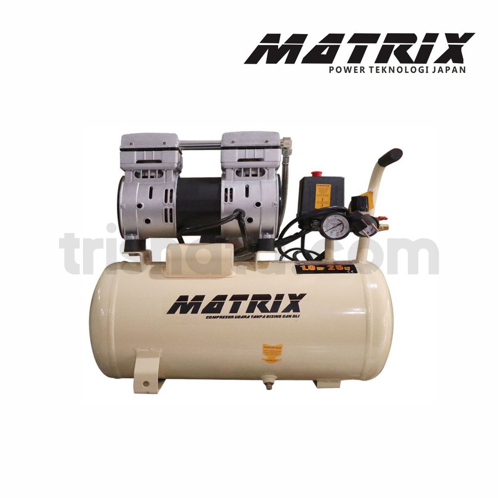 Jual Kompresor Oilless 1 HP MATRIX OFS750 25L Silent Compressor Oiless ...