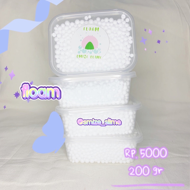 Jual Floam 200cc hiasan slime biar crunchy | Shopee Indonesia