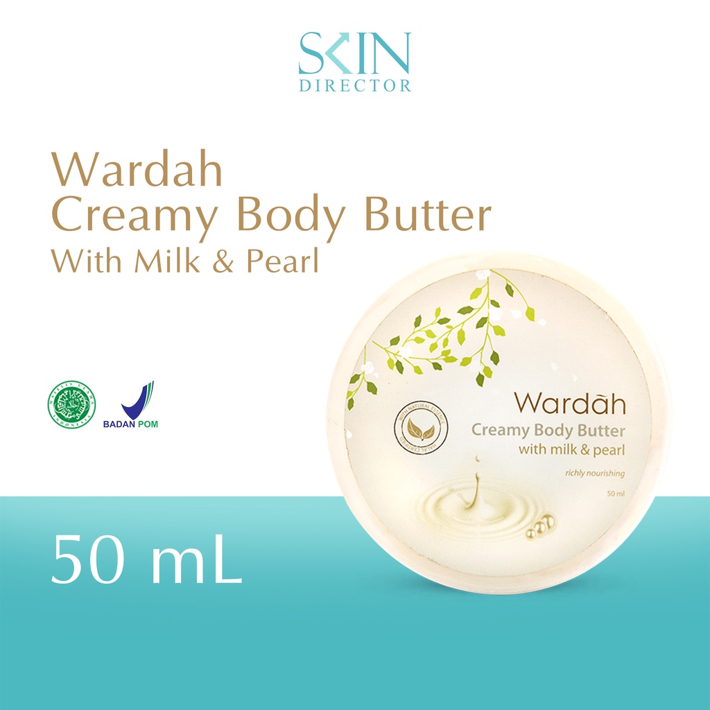Jual Wardah Creamy Body Butter With Milk & Pearl 50 ml Shopee Indonesia