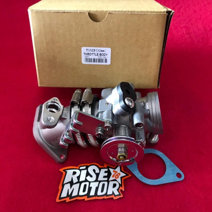 Jual Throttle body Moto 1 Mx king R15 32 mm Double injector | Shopee ...