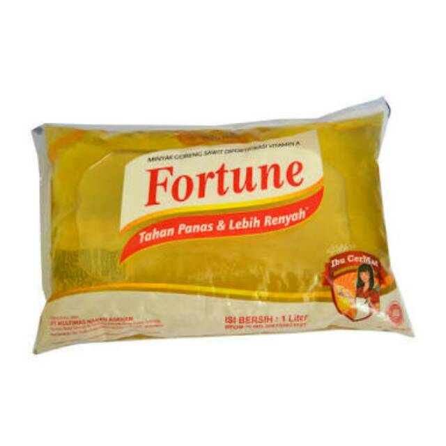 Jual Minyak Goreng Fortune 1l Kemasan Bantal 1 Liter Shopee Indonesia