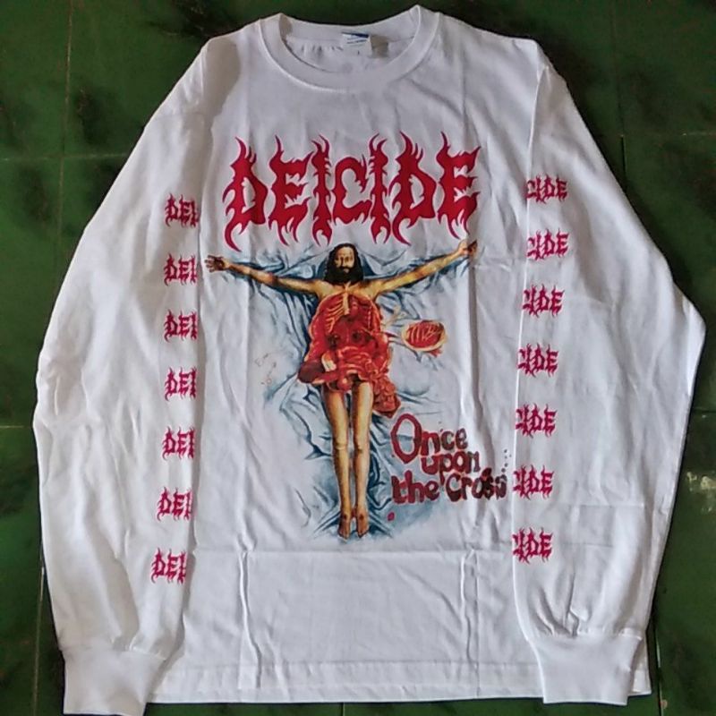 Jual Kaos Lengan Panjang Long Sleeve Decaide Once Open The Cross