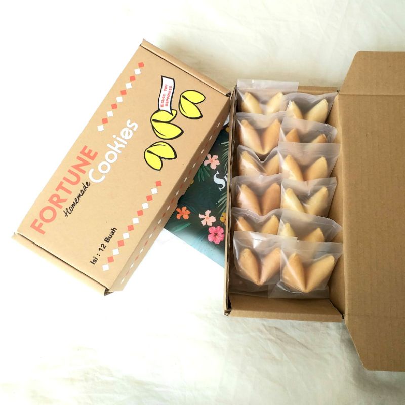 Jual Fortune Cookies Kue Kering Ada Kata Kata Dalam Tekukan Kue Custom